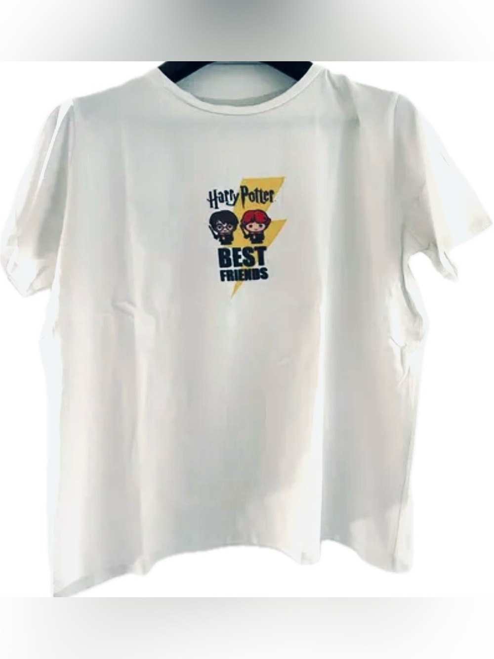 RARE Warner Bros Harry Potter Best Friends Graphic Tee T Shirt Top Cotton 14 M-L